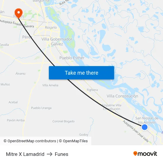 Mitre X Lamadrid to Funes map