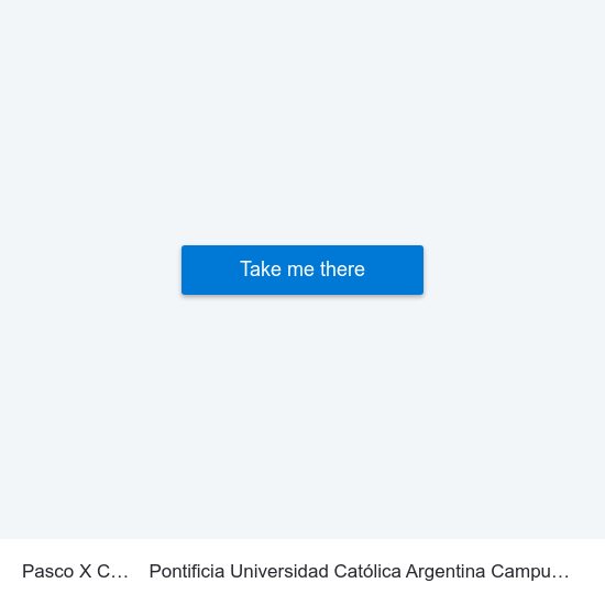 Pasco X Colón to Pontificia Universidad Católica Argentina Campus Rosario map