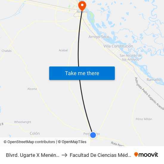 Blvrd. Ugarte X Menéndez to Facultad De Ciencias Médicas map