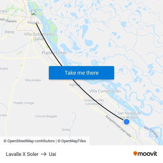 Lavalle X Soler to Uai map