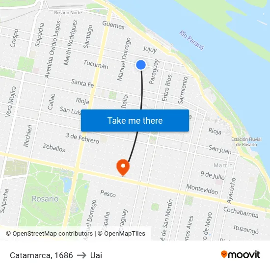 Catamarca, 1686 to Uai map