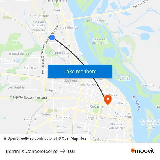Berrini X Concolorcorvo to Uai map