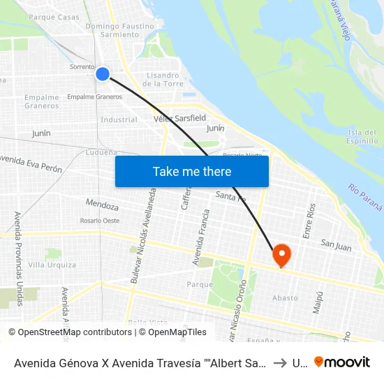 Avenida Génova X Avenida Travesía "Albert Sabin" to Uai map