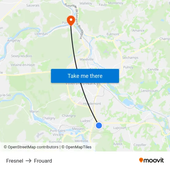 Fresnel to Frouard map