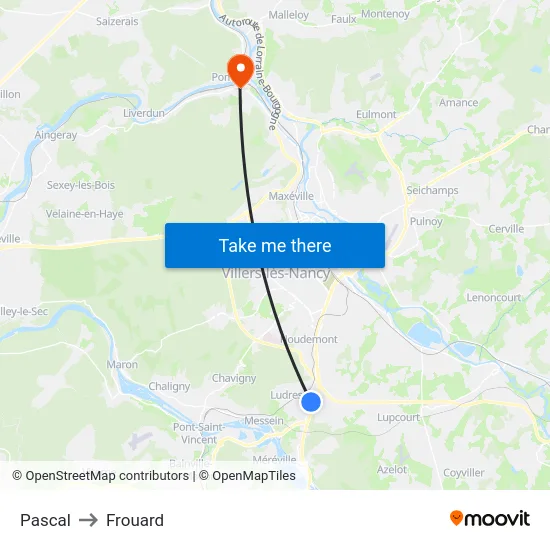 Pascal to Frouard map