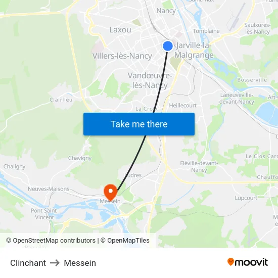 Clinchant to Messein map