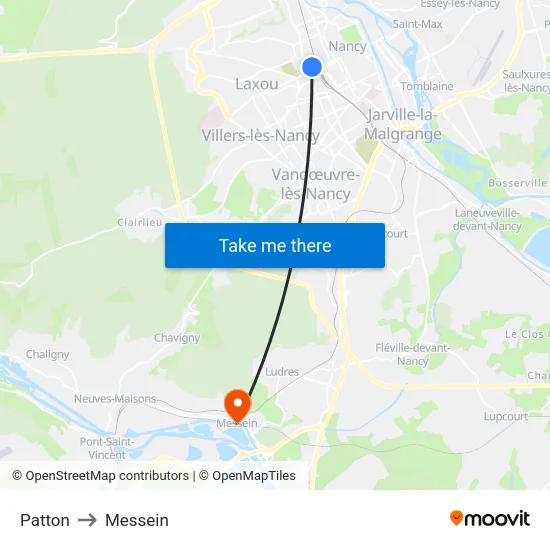 Patton to Messein map