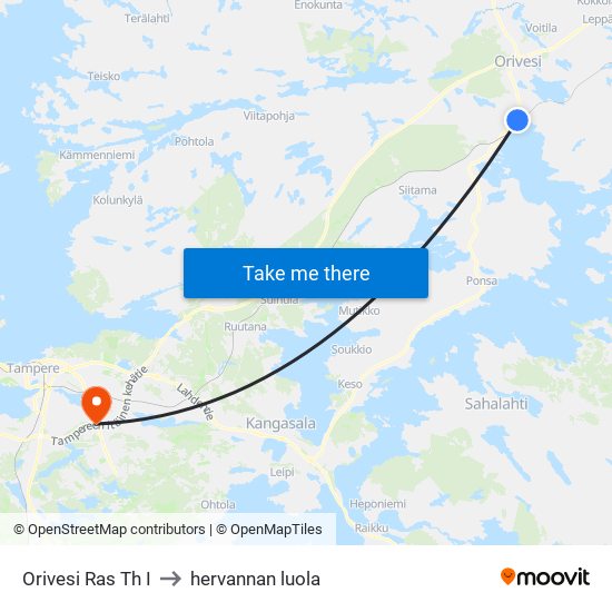 Orivesi Ras Th I to hervannan luola map