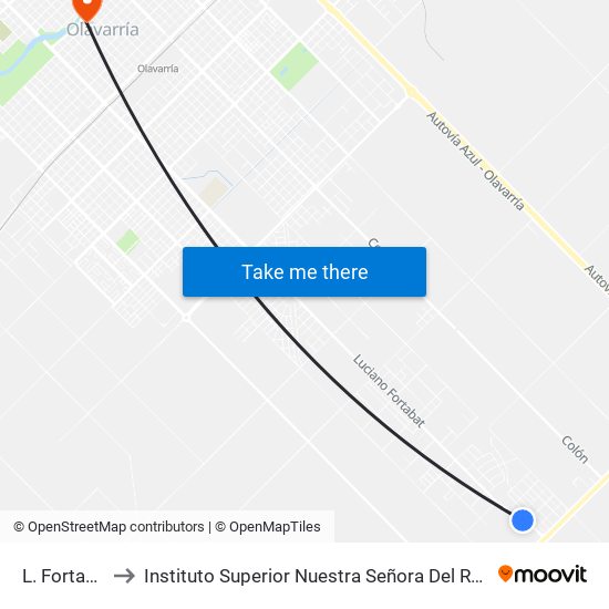 L. Fortabat to Instituto Superior Nuestra Señora Del Rosario map