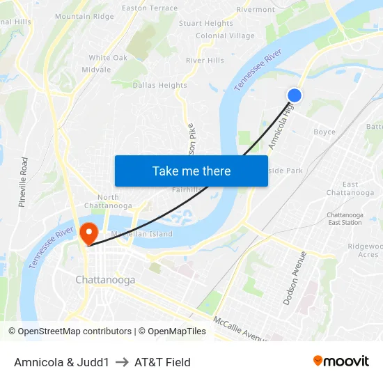 Amnicola & Judd1 to AT&T Field map