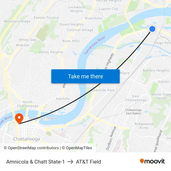 Amnicola & Chatt State-1 to AT&T Field map