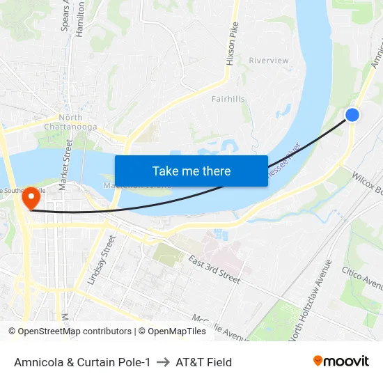Amnicola & Curtain Pole-1 to AT&T Field map