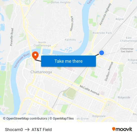 Shocam0 to AT&T Field map