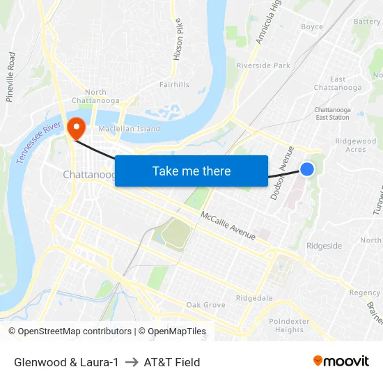 Glenwood & Laura-1 to AT&T Field map