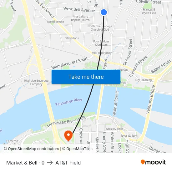 Market & Bell - 0 to AT&T Field map