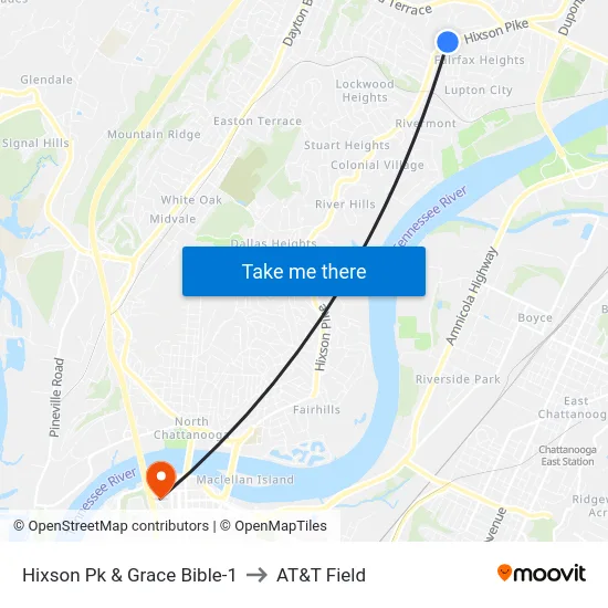 Hixson Pk & Grace Bible-1 to AT&T Field map