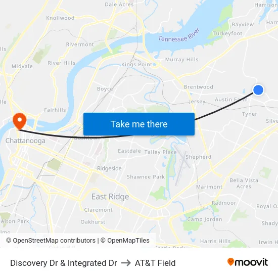Discovery Dr & Integrated Dr to AT&T Field map