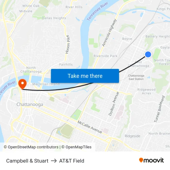 Campbell & Stuart to AT&T Field map