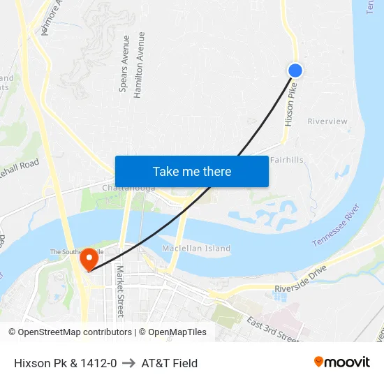 Hixson Pk & 1412-0 to AT&T Field map