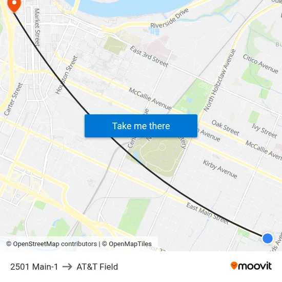 2501 Main-1 to AT&T Field map