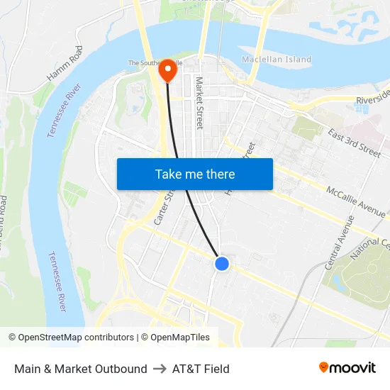 Main & Market Outbound to AT&T Field map