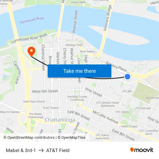 Mabel & 3rd-1 to AT&T Field map