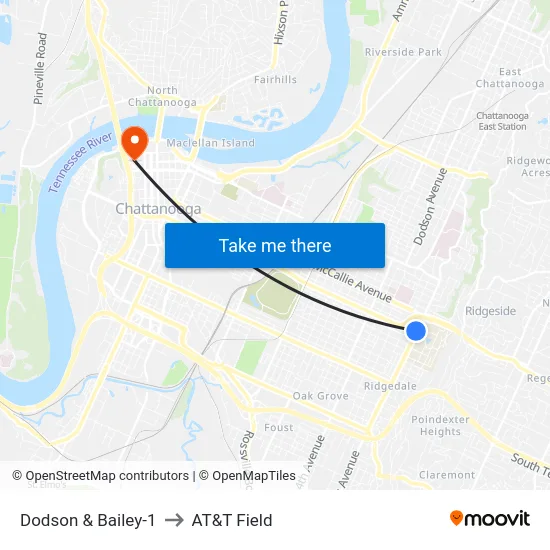 Dodson & Bailey-1 to AT&T Field map