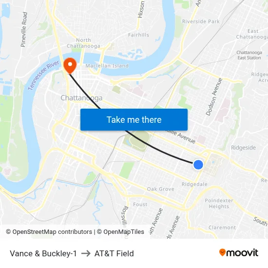 Vance & Buckley-1 to AT&T Field map