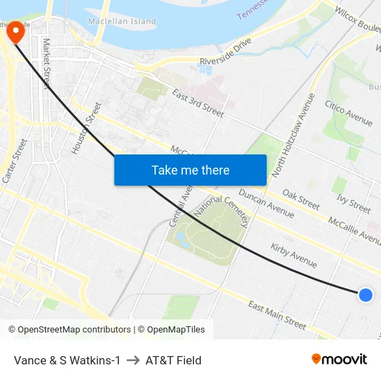 Vance & S Watkins-1 to AT&T Field map