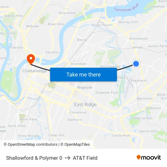 Shallowford & Polymer 0 to AT&T Field map
