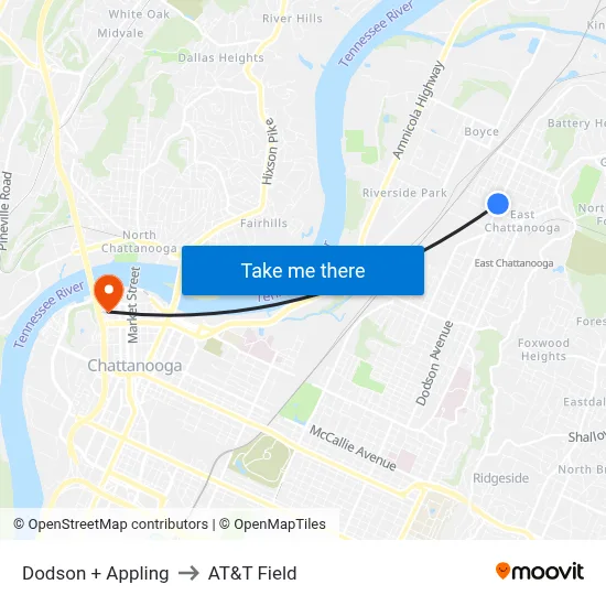 Dodson + Appling to AT&T Field map