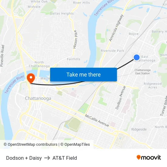 Dodson + Daisy to AT&T Field map