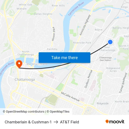 Chamberlain & Cushman-1 to AT&T Field map