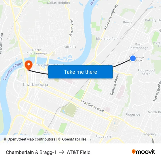 Chamberlain & Bragg-1 to AT&T Field map