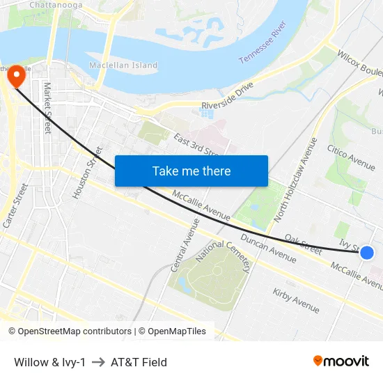 Willow & Ivy-1 to AT&T Field map