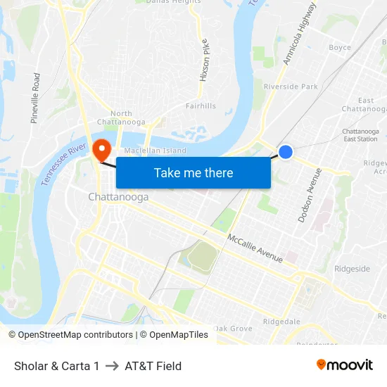 Sholar & Carta 1 to AT&T Field map