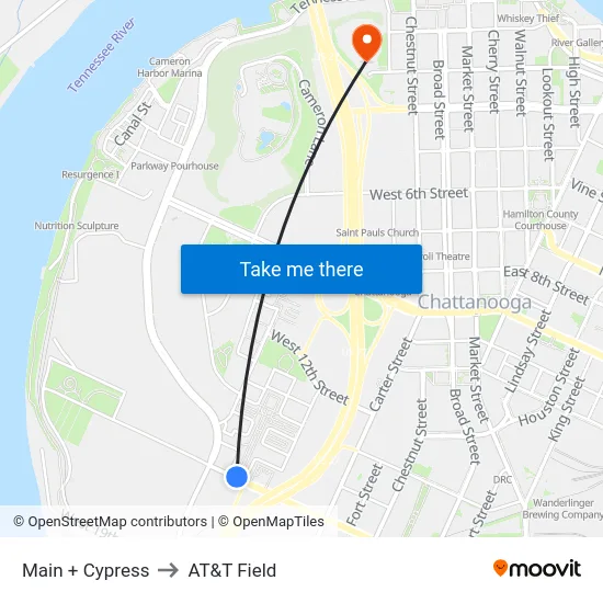 Main + Cypress to AT&T Field map