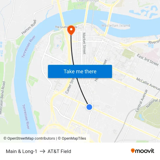Main & Long-1 to AT&T Field map