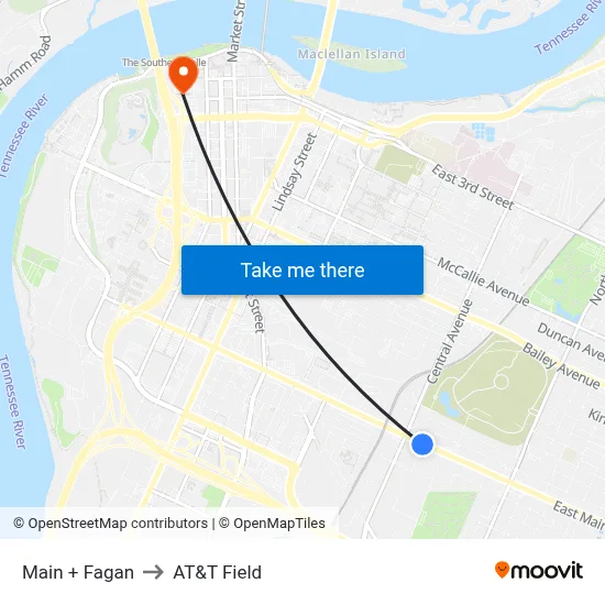 Main + Fagan to AT&T Field map