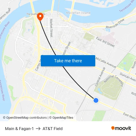 Main & Fagan-1 to AT&T Field map