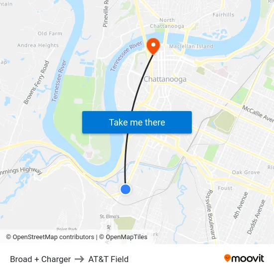 Broad + Charger to AT&T Field map