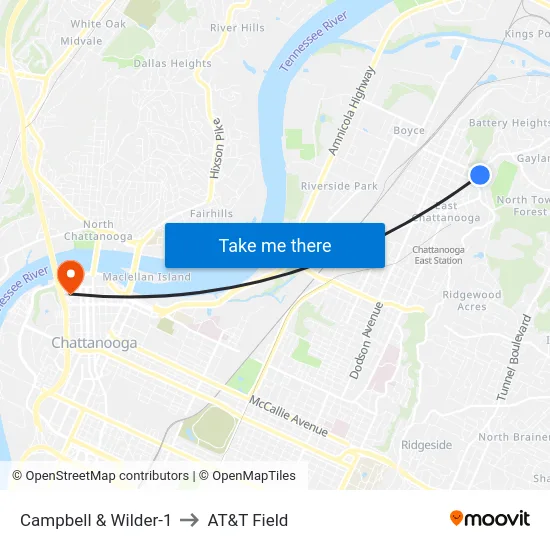 Campbell & Wilder-1 to AT&T Field map
