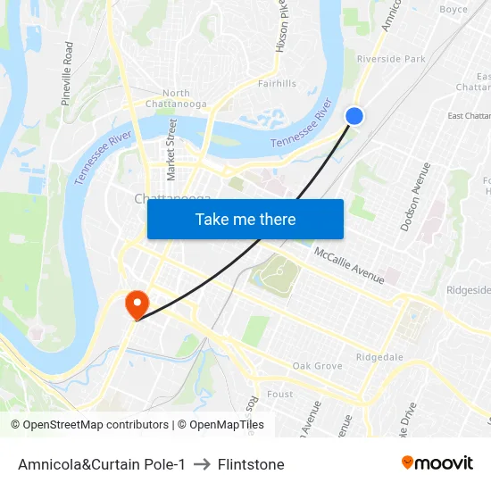 Amnicola&Curtain Pole-1 to Flintstone map