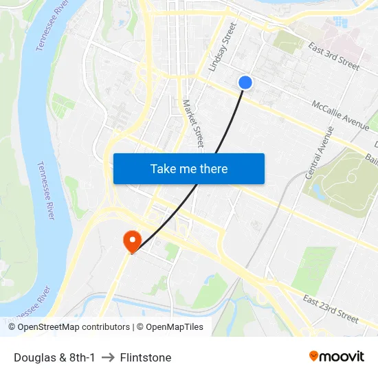 Douglas & 8th-1 to Flintstone map
