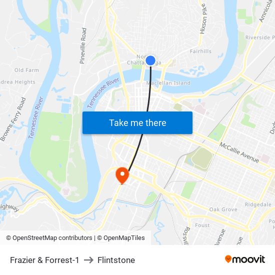 Frazier & Forrest-1 to Flintstone map