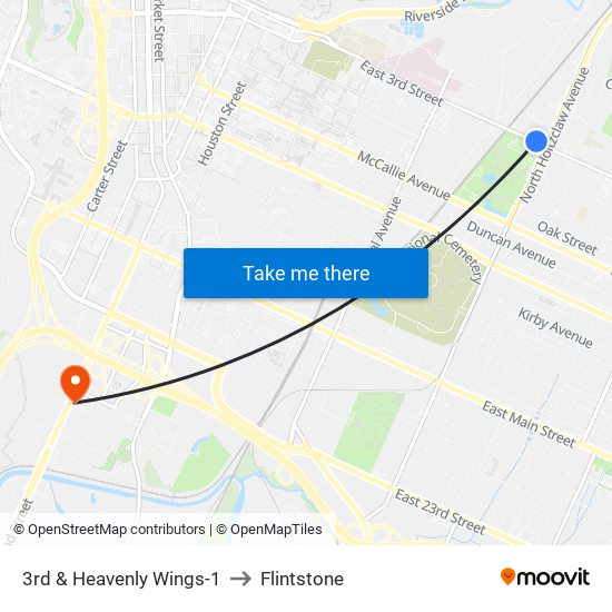 3rd & Heavenly Wings-1 to Flintstone map