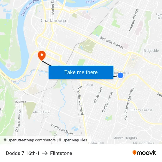 Dodds 7 16th-1 to Flintstone map