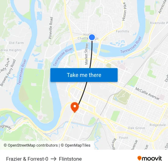 Frazier & Forrest-0 to Flintstone map