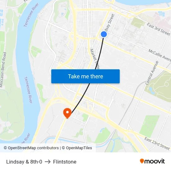 Lindsay & 8th-0 to Flintstone map