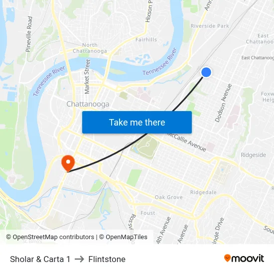 Sholar & Carta 1 to Flintstone map